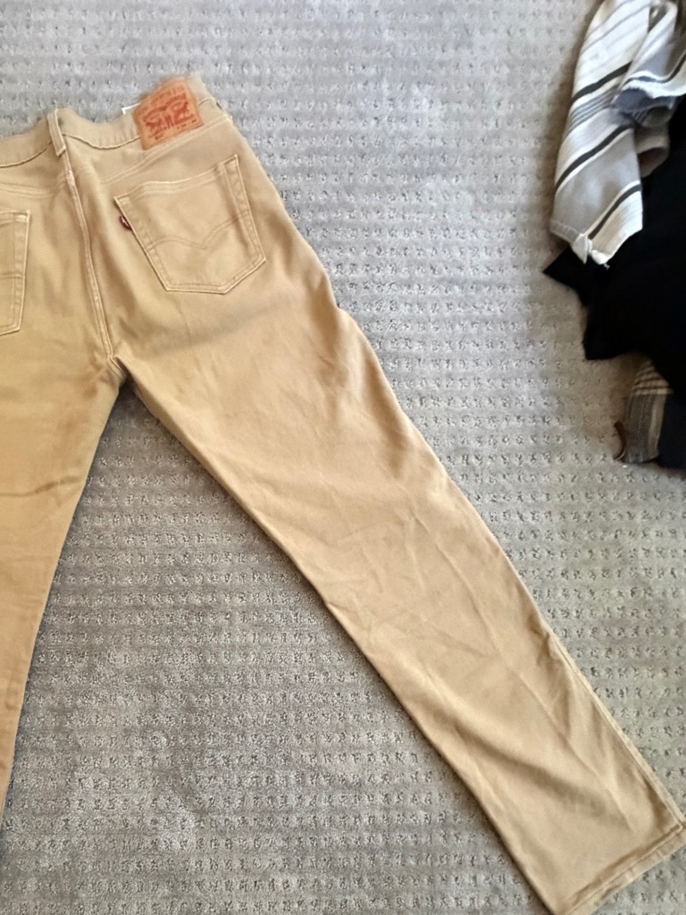 Levis Mens 514 Jens 34x36 Khaki - Picture 1 of 6
